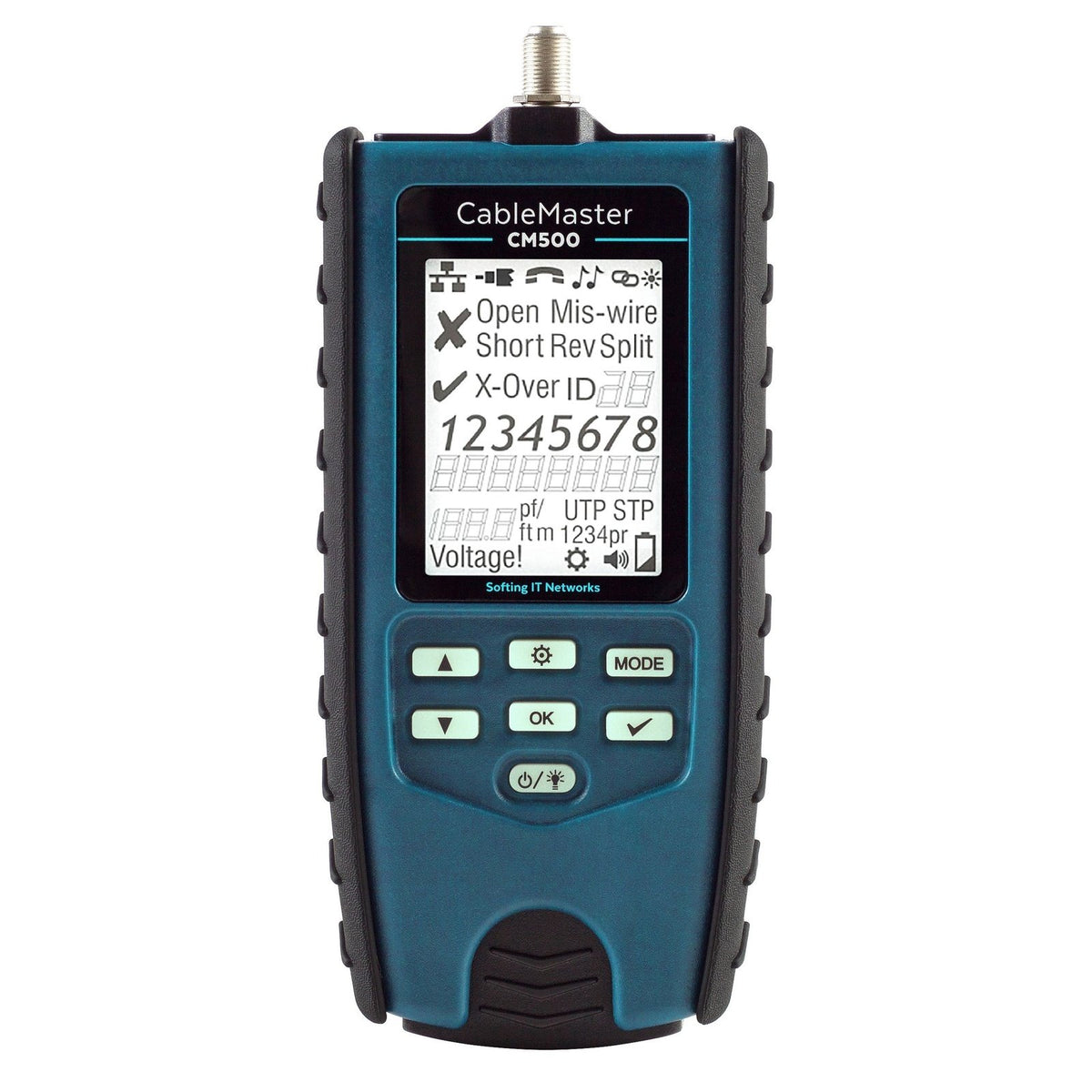 softing CableMaster 500, mit Kabellängenmessung, TEST softing (ehemals Psiber) coax ethernet kabeltester single pair ethernet softing tone voice A150573-1