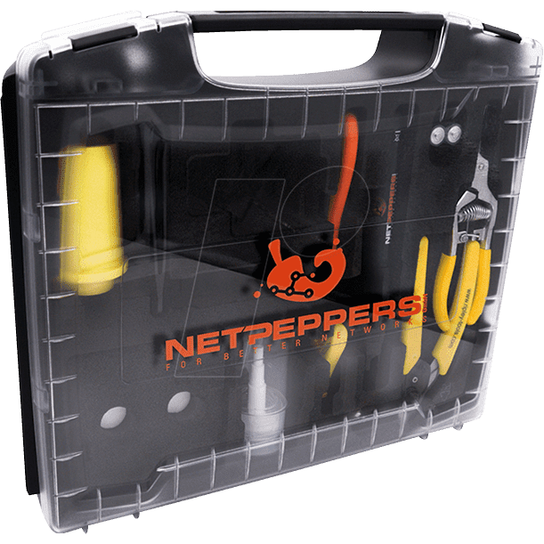 NP_FIBER-KIT210_04 Netpeppers LWL/Glasfaser Installationskoffer Netzwerktechnik glasfaser netpeppers werkzeug